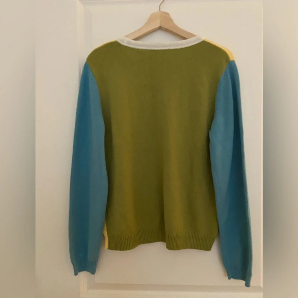 NWT Kate Hill, color block, crew neck sweater - Picture 4 of 6